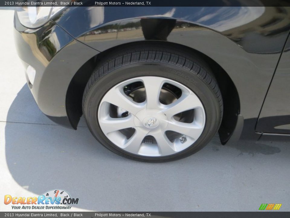 2013 Hyundai Elantra Limited Black / Black Photo #13