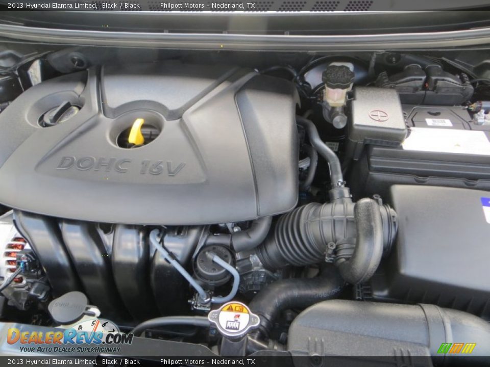 2013 Hyundai Elantra Limited Black / Black Photo #16