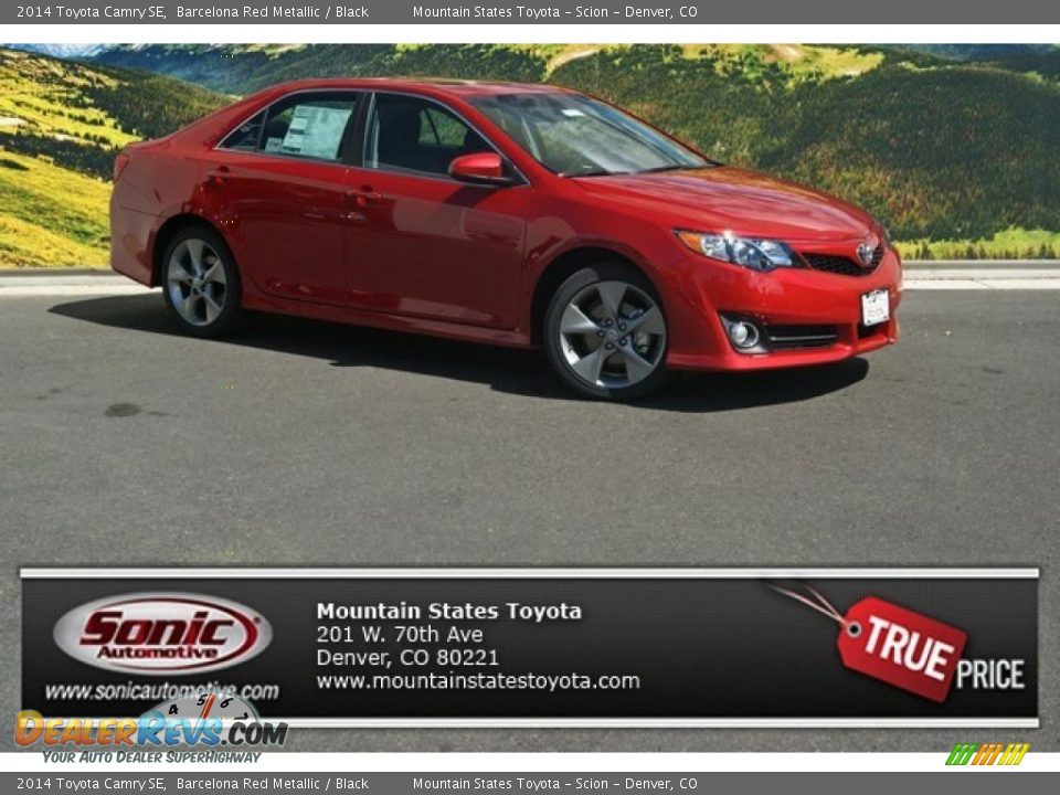 2014 Toyota Camry SE Barcelona Red Metallic / Black Photo #1