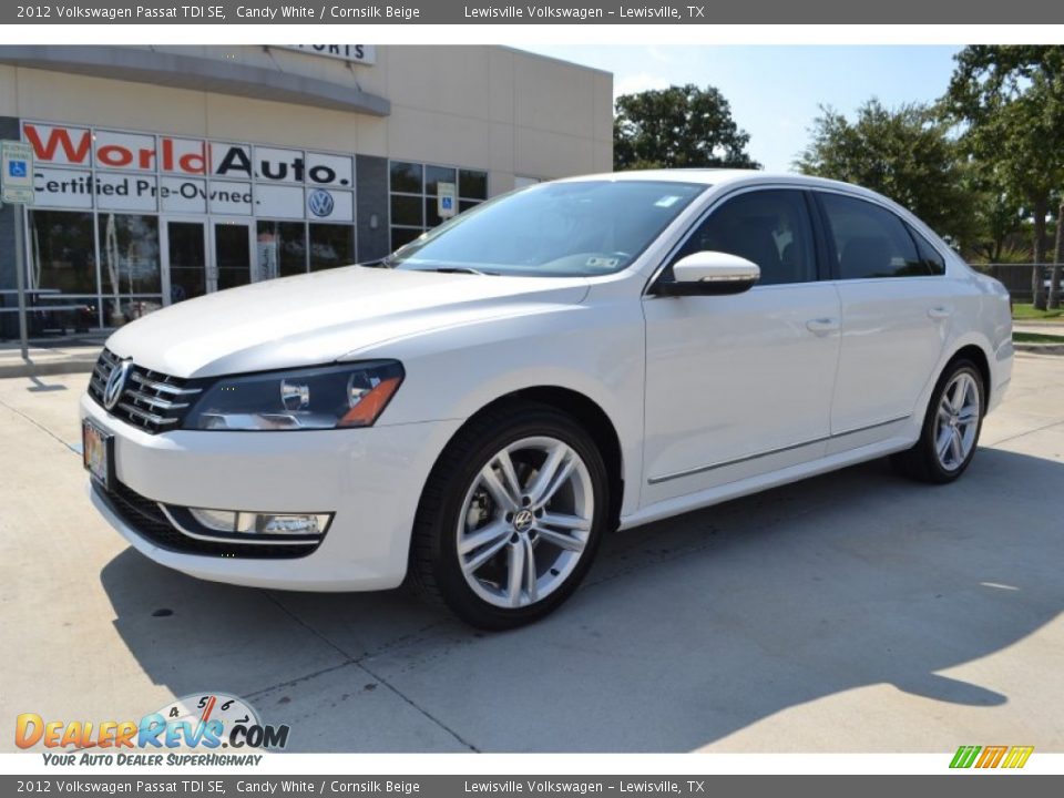 2012 Volkswagen Passat TDI SE Candy White / Cornsilk Beige Photo #1