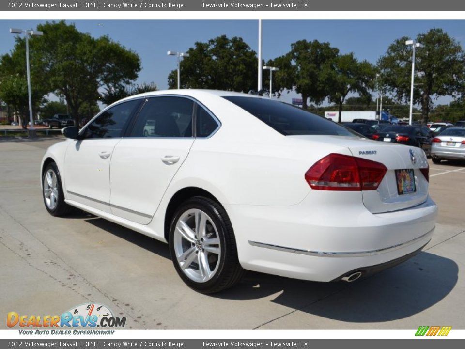2012 Volkswagen Passat TDI SE Candy White / Cornsilk Beige Photo #3