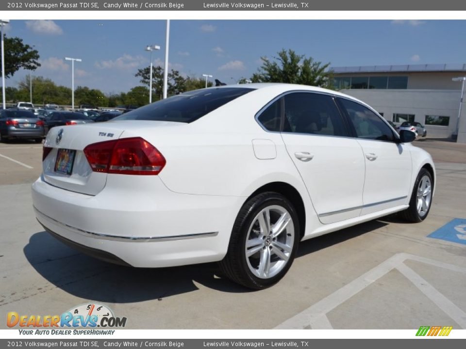 2012 Volkswagen Passat TDI SE Candy White / Cornsilk Beige Photo #5