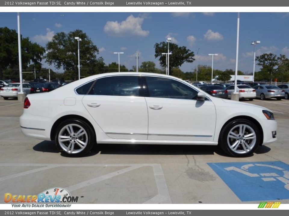 2012 Volkswagen Passat TDI SE Candy White / Cornsilk Beige Photo #6