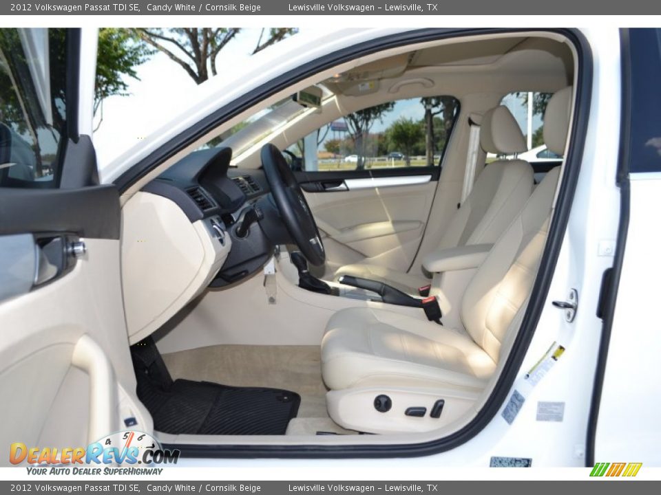 2012 Volkswagen Passat TDI SE Candy White / Cornsilk Beige Photo #9