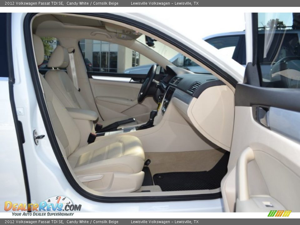 2012 Volkswagen Passat TDI SE Candy White / Cornsilk Beige Photo #10
