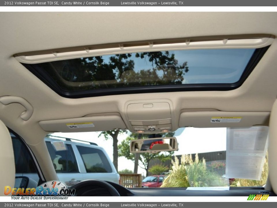 2012 Volkswagen Passat TDI SE Candy White / Cornsilk Beige Photo #19