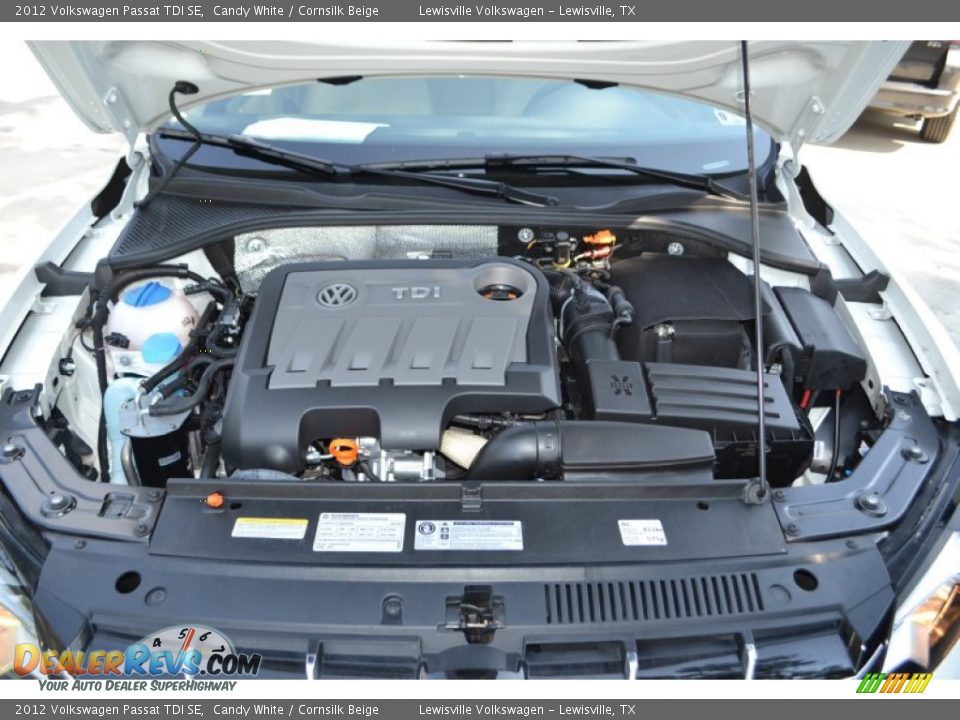 2012 Volkswagen Passat TDI SE Candy White / Cornsilk Beige Photo #20