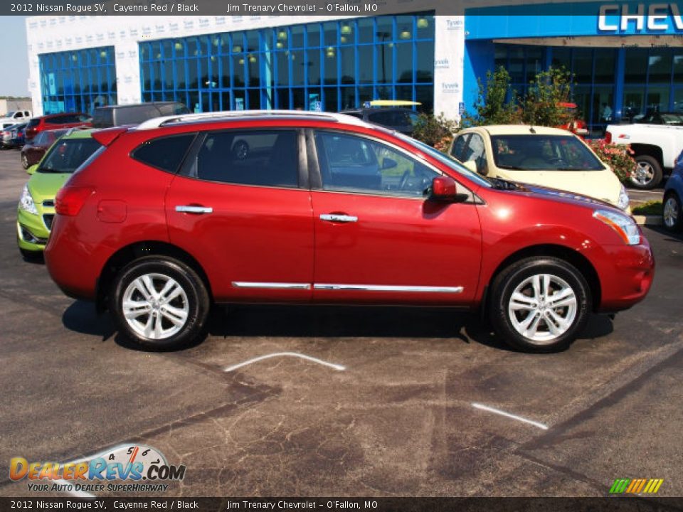 2012 Nissan Rogue SV Cayenne Red / Black Photo #1