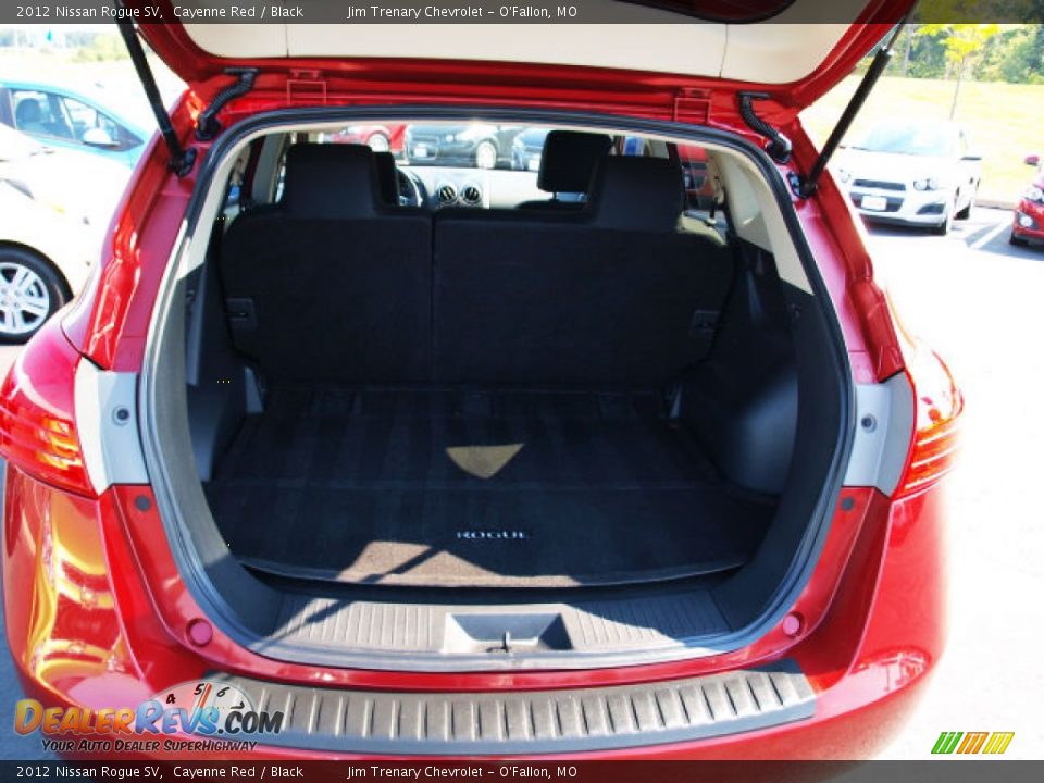 2012 Nissan Rogue SV Cayenne Red / Black Photo #5