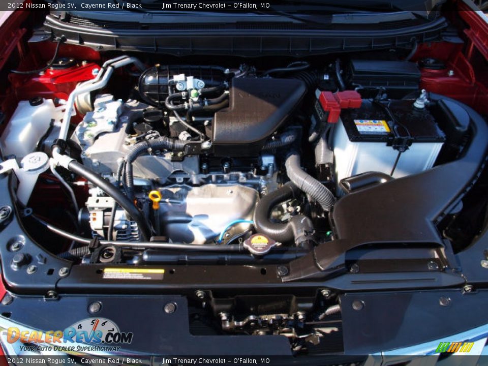 2012 Nissan Rogue SV Cayenne Red / Black Photo #7