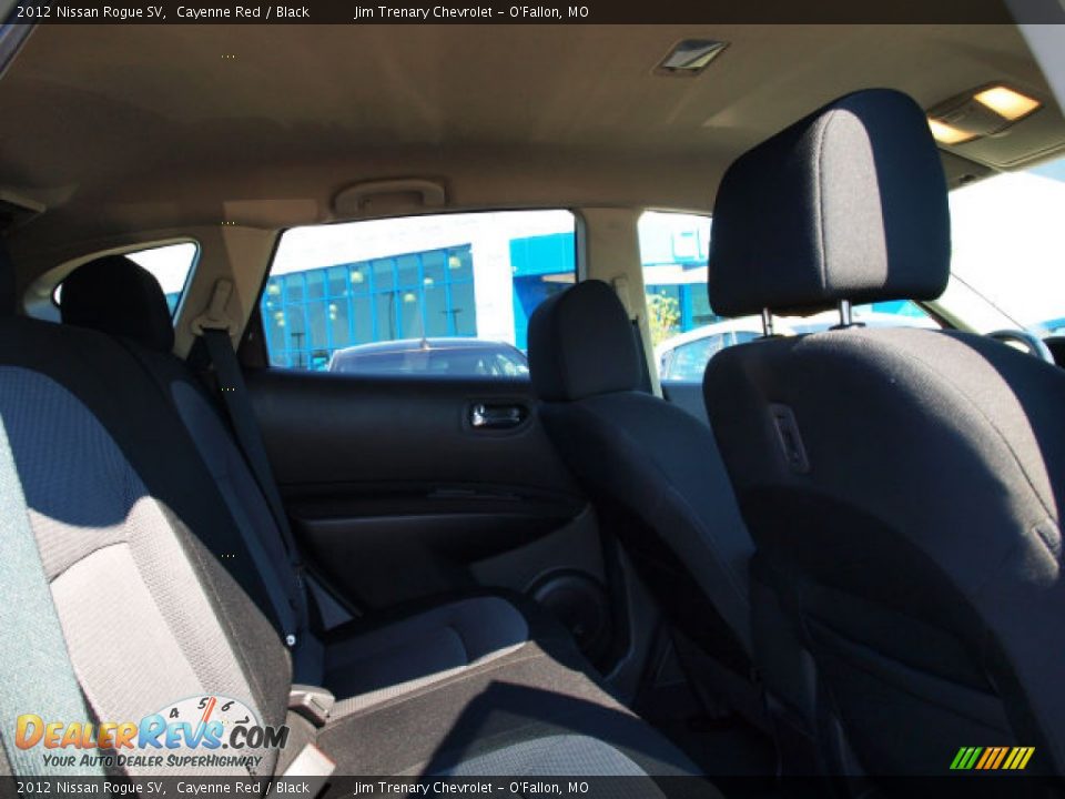 2012 Nissan Rogue SV Cayenne Red / Black Photo #9