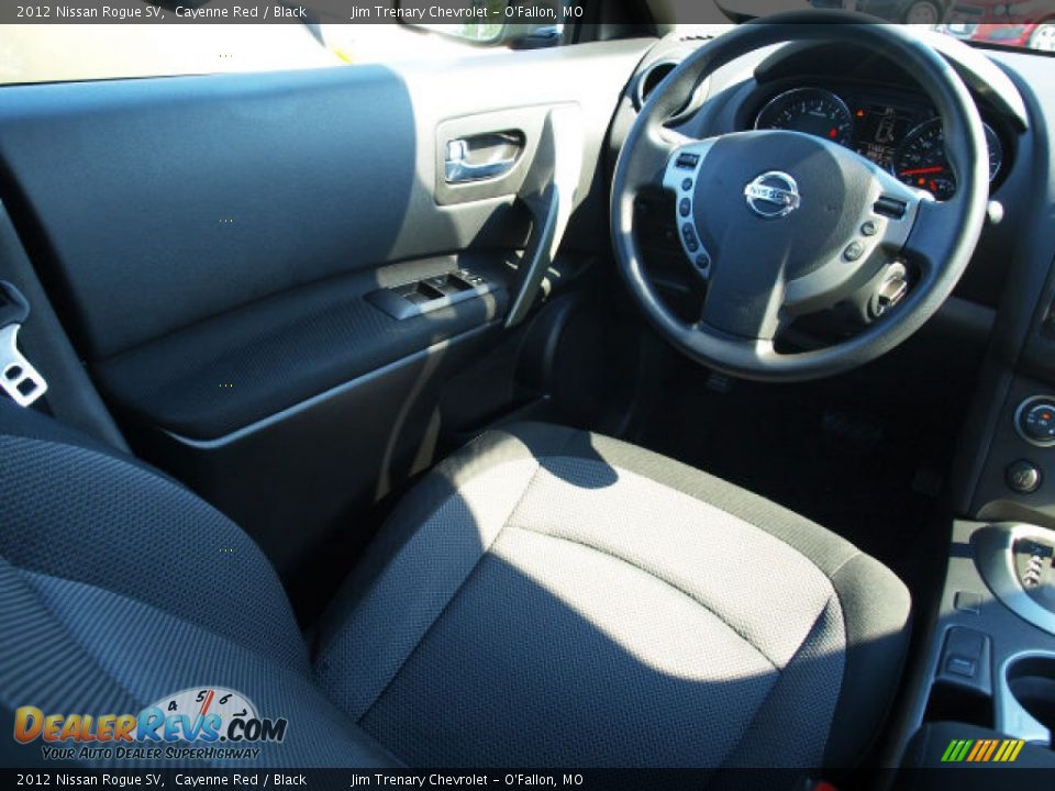 2012 Nissan Rogue SV Cayenne Red / Black Photo #11