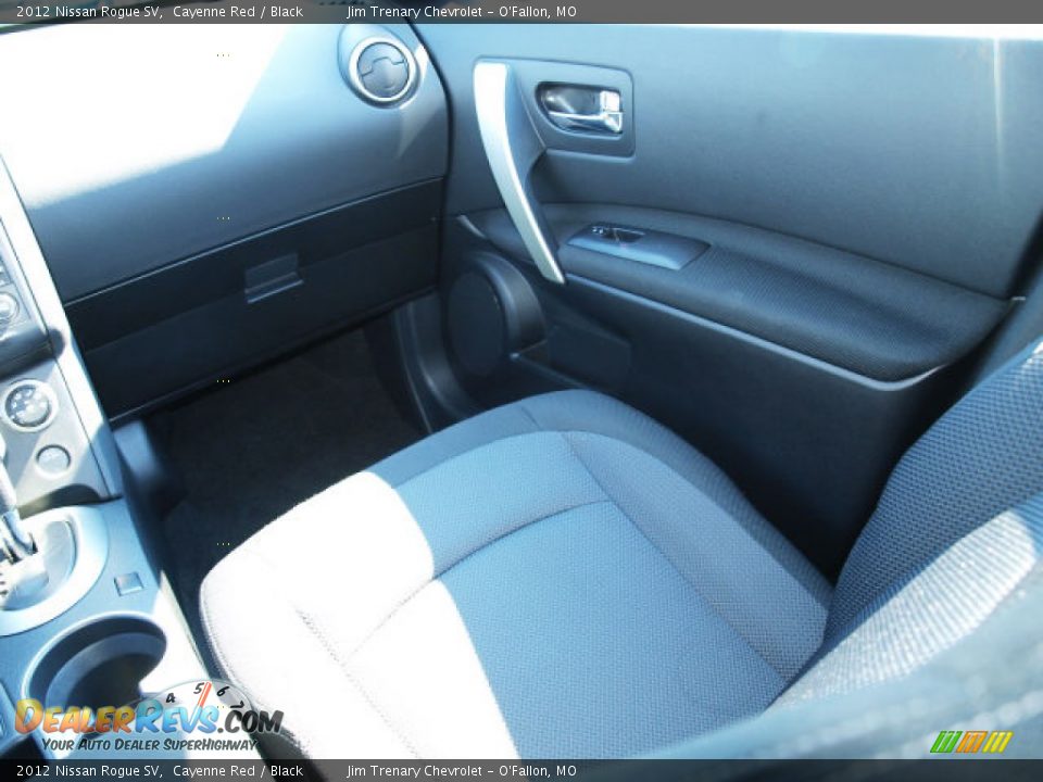 2012 Nissan Rogue SV Cayenne Red / Black Photo #13