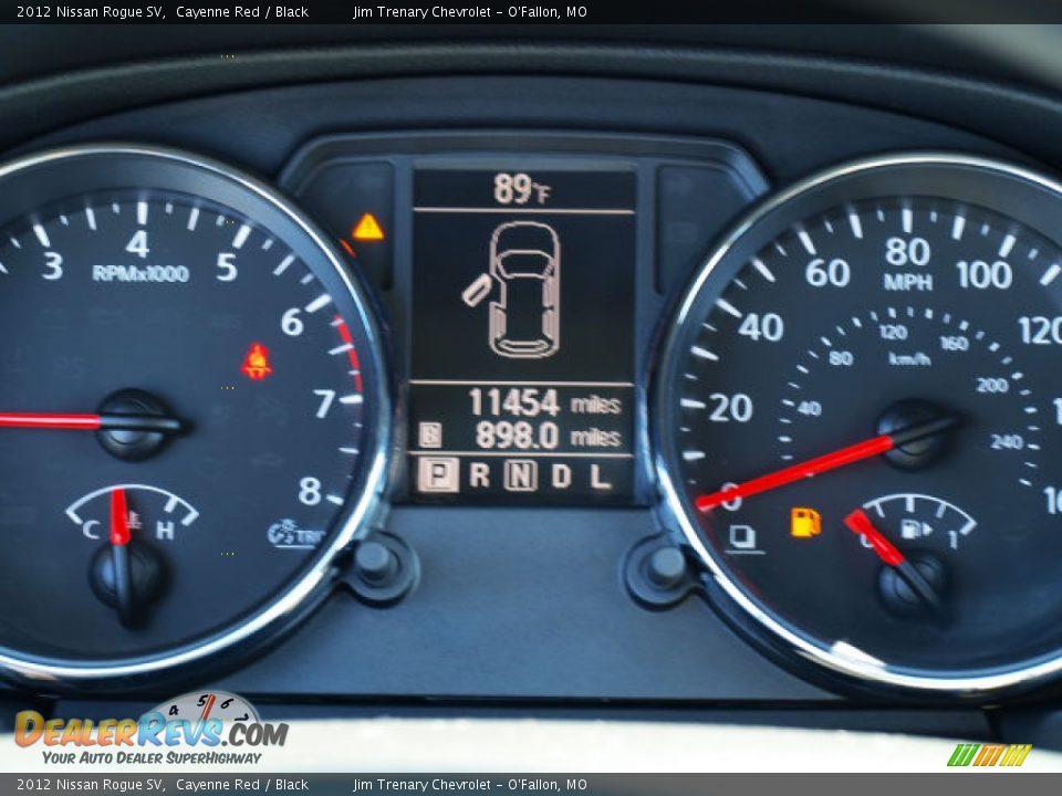 2012 Nissan Rogue SV Cayenne Red / Black Photo #14
