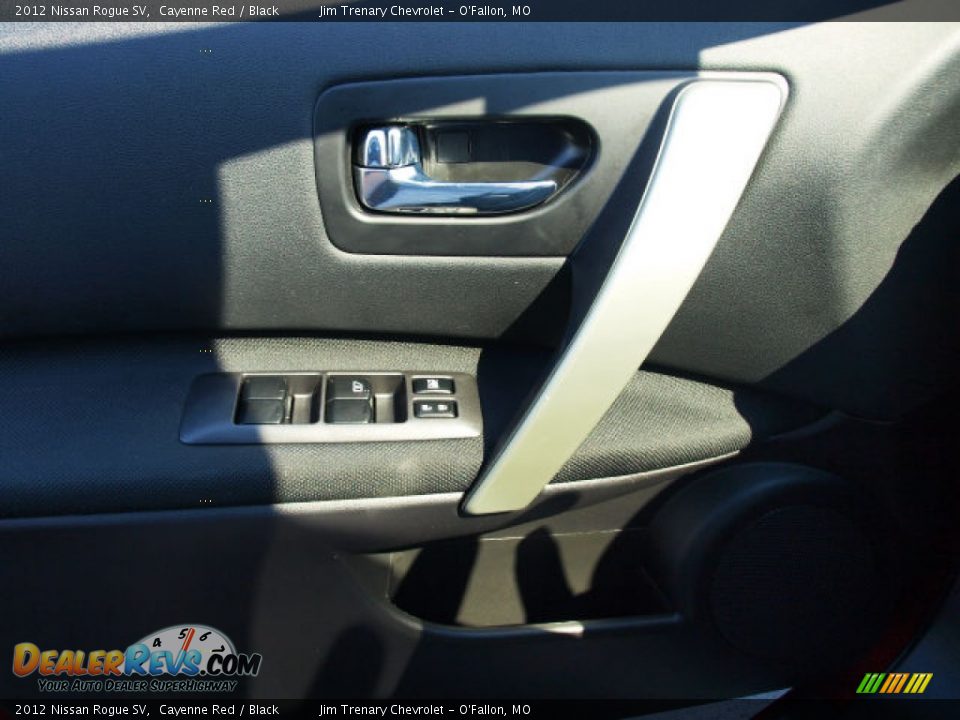 2012 Nissan Rogue SV Cayenne Red / Black Photo #15