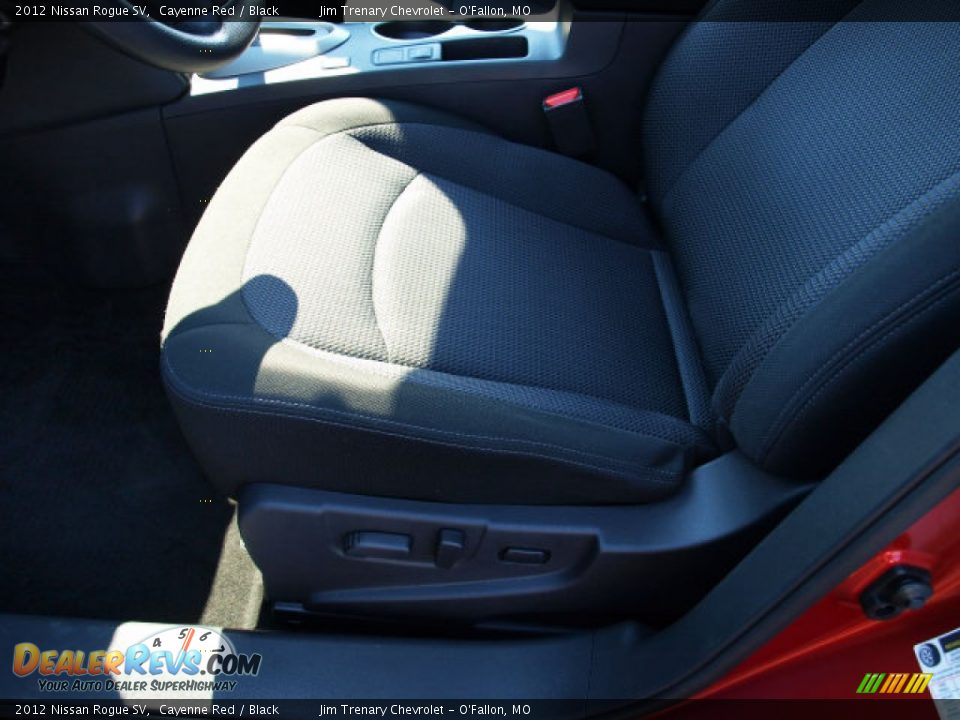 2012 Nissan Rogue SV Cayenne Red / Black Photo #16