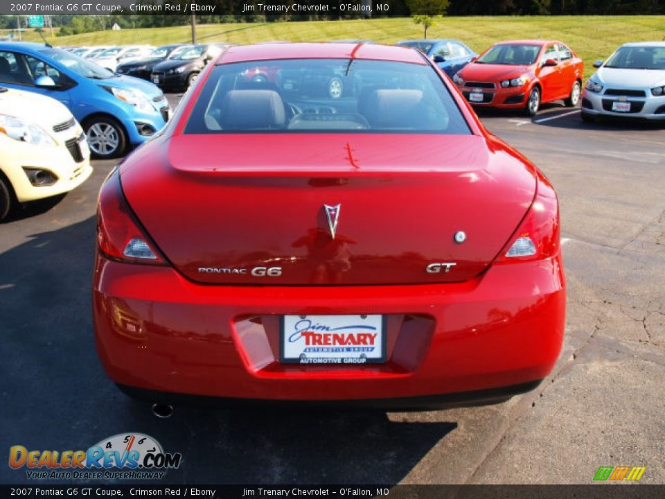 2007 Pontiac G6 GT Coupe Crimson Red / Ebony Photo #5
