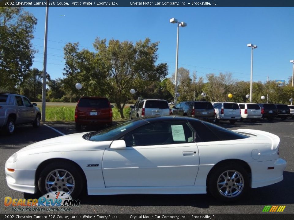 2002 Chevrolet Camaro Z28 Coupe Arctic White / Ebony Black Photo #2