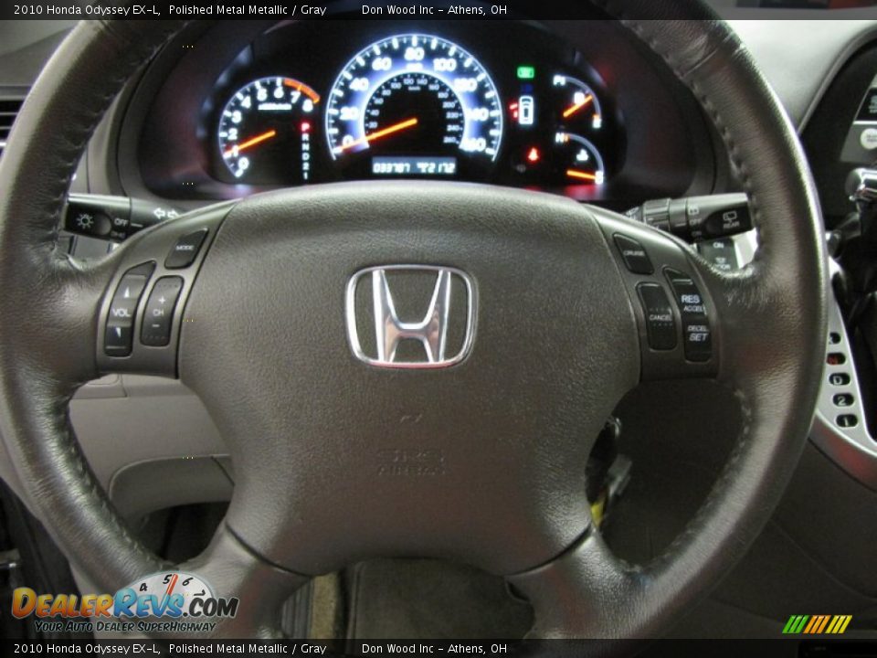 2010 Honda Odyssey EX-L Polished Metal Metallic / Gray Photo #16