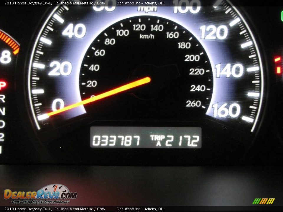 2010 Honda Odyssey EX-L Polished Metal Metallic / Gray Photo #22