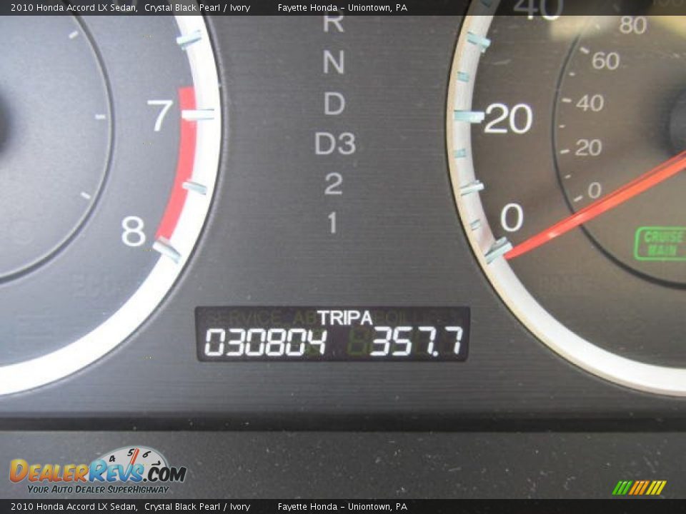 2010 Honda Accord LX Sedan Crystal Black Pearl / Ivory Photo #20