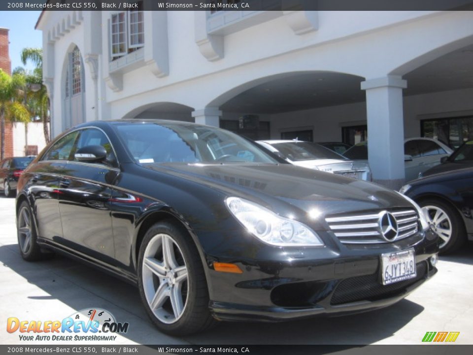 2008 Mercedes-Benz CLS 550 Black / Black Photo #1