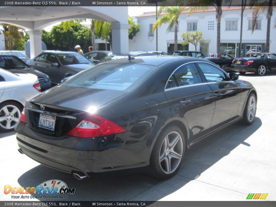 2008 Mercedes-Benz CLS 550 Black / Black Photo #2