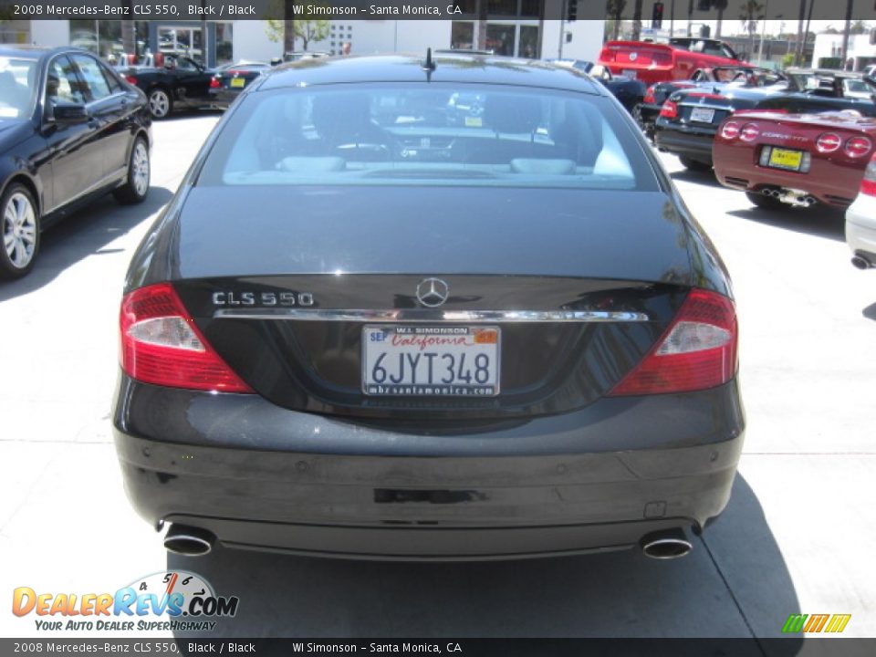 2008 Mercedes-Benz CLS 550 Black / Black Photo #3