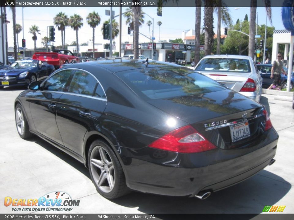 2008 Mercedes-Benz CLS 550 Black / Black Photo #4
