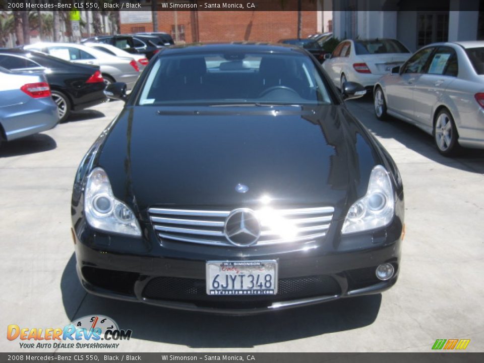 2008 Mercedes-Benz CLS 550 Black / Black Photo #6