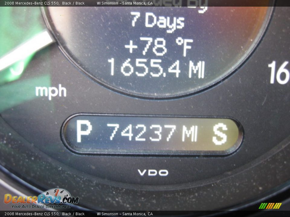 2008 Mercedes-Benz CLS 550 Black / Black Photo #10