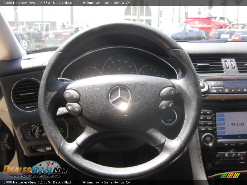 2008 Mercedes-Benz CLS 550 Black / Black Photo #11