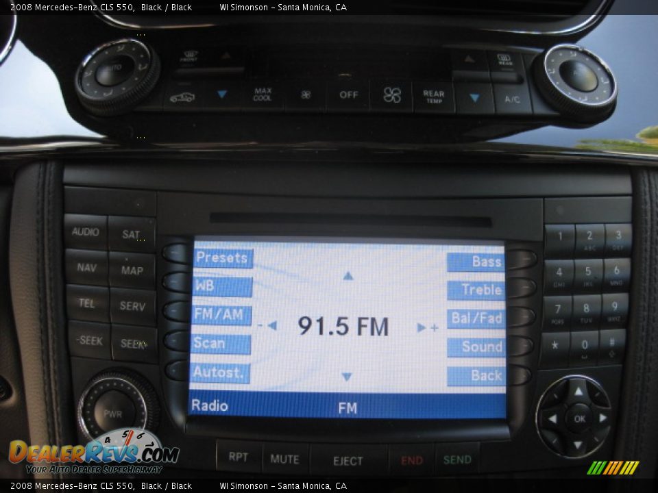 2008 Mercedes-Benz CLS 550 Black / Black Photo #15