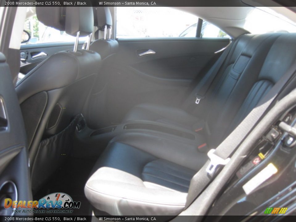 2008 Mercedes-Benz CLS 550 Black / Black Photo #19
