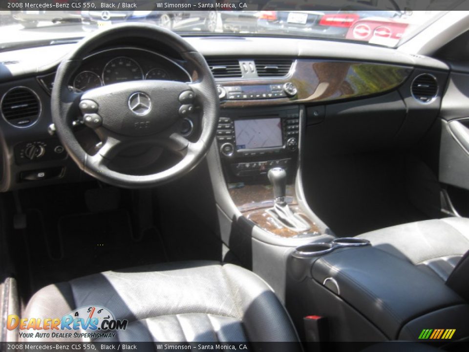 2008 Mercedes-Benz CLS 550 Black / Black Photo #20