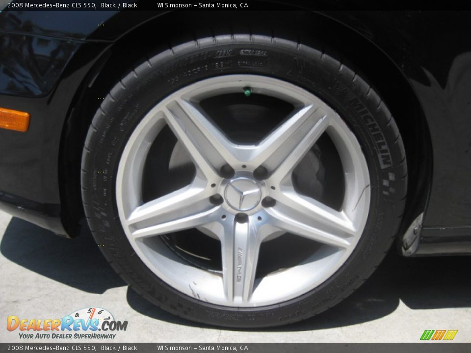 2008 Mercedes-Benz CLS 550 Black / Black Photo #24