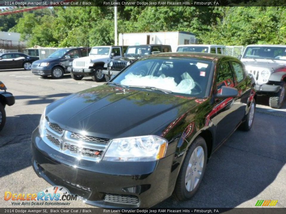 2014 Dodge Avenger SE Black Clear Coat / Black Photo #1