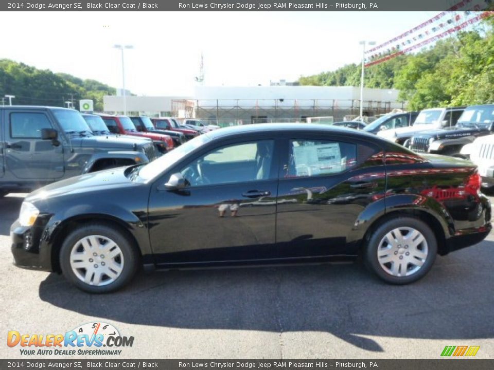 2014 Dodge Avenger SE Black Clear Coat / Black Photo #2
