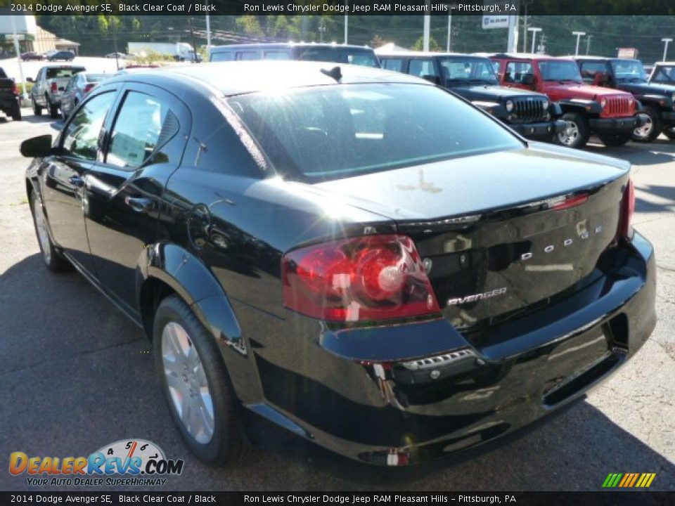2014 Dodge Avenger SE Black Clear Coat / Black Photo #3