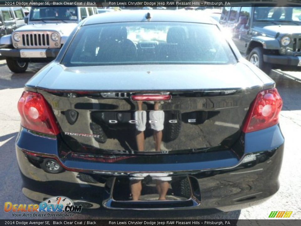 2014 Dodge Avenger SE Black Clear Coat / Black Photo #4