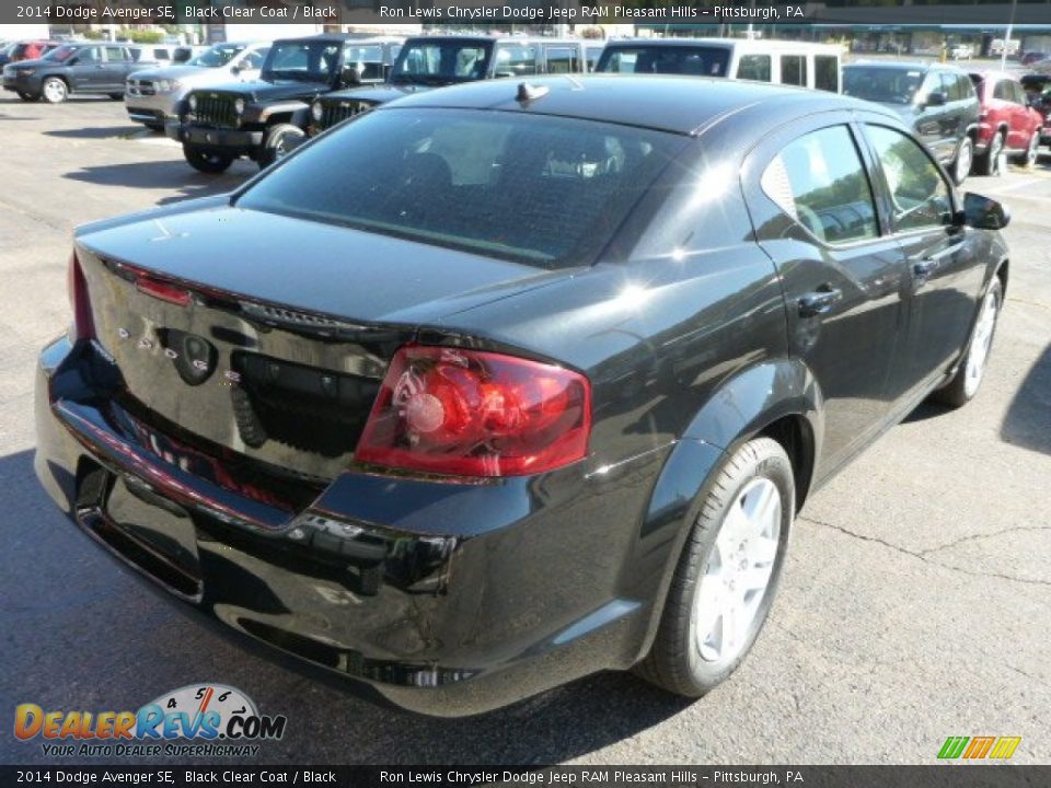 2014 Dodge Avenger SE Black Clear Coat / Black Photo #5