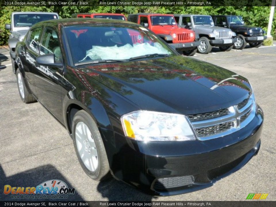 2014 Dodge Avenger SE Black Clear Coat / Black Photo #9