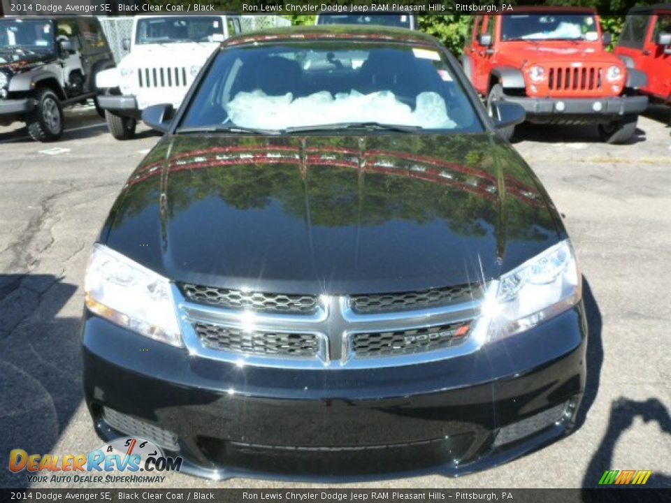 2014 Dodge Avenger SE Black Clear Coat / Black Photo #10