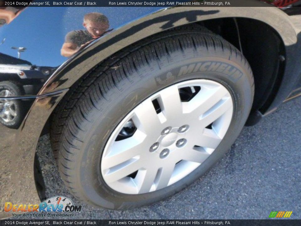 2014 Dodge Avenger SE Black Clear Coat / Black Photo #11