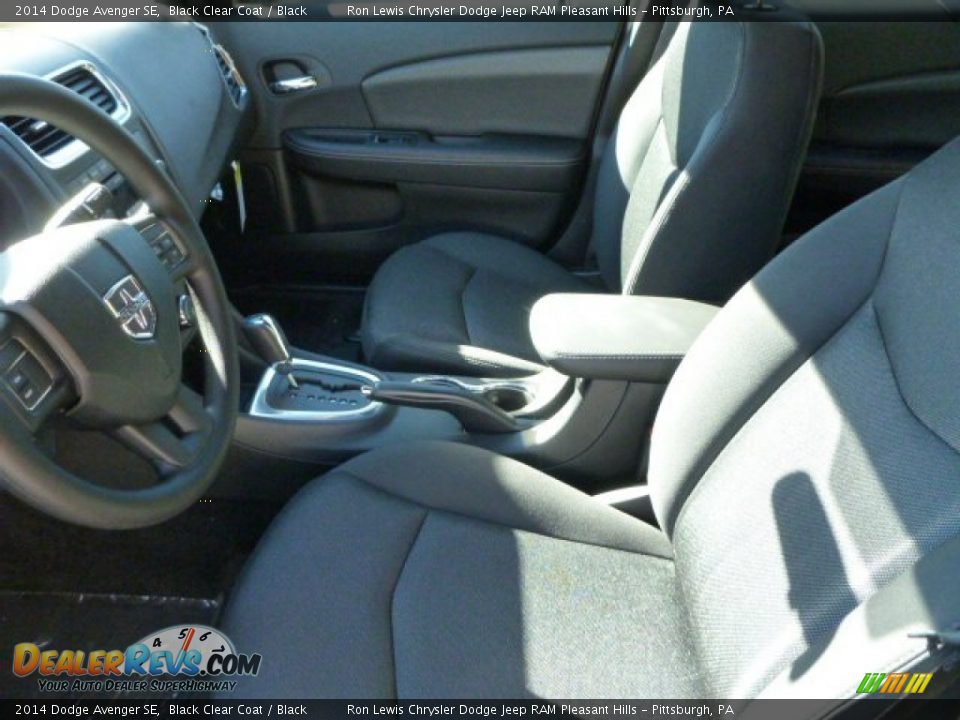 2014 Dodge Avenger SE Black Clear Coat / Black Photo #12
