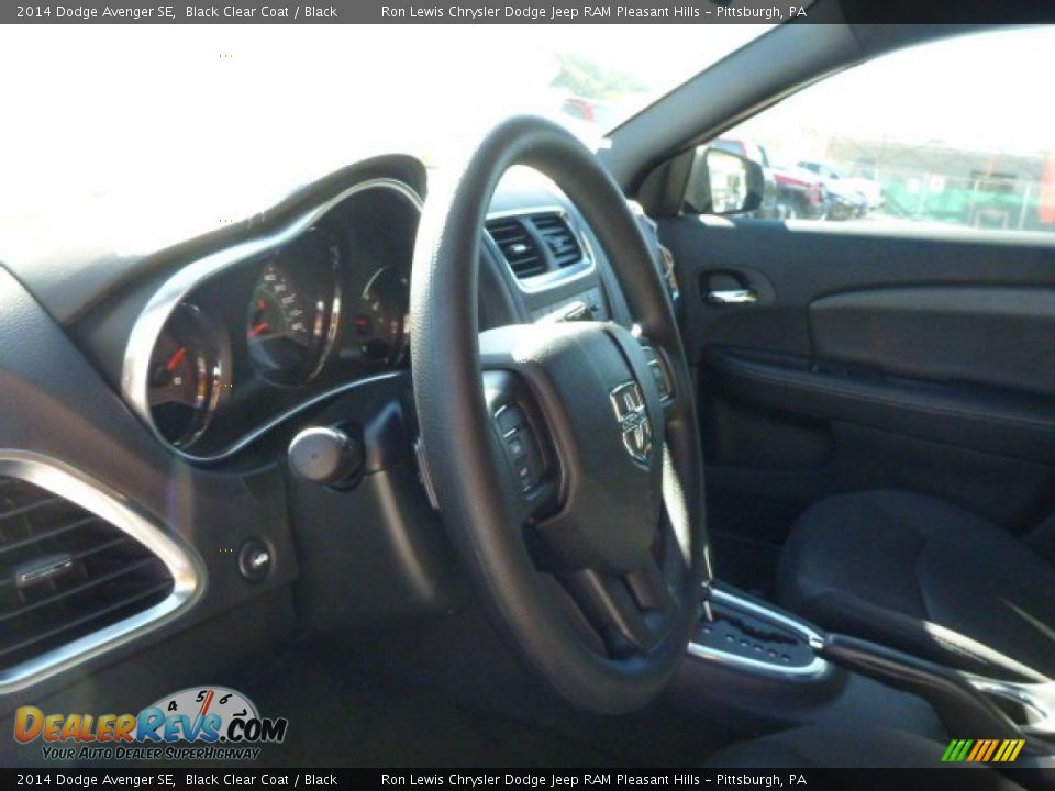 2014 Dodge Avenger SE Black Clear Coat / Black Photo #17