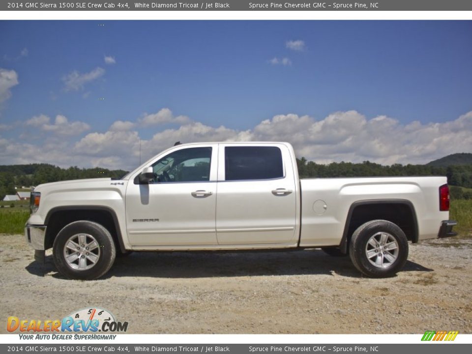 2014 GMC Sierra 1500 SLE Crew Cab 4x4 White Diamond Tricoat / Jet Black Photo #1