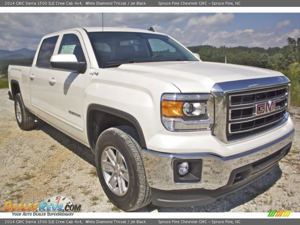 2014 GMC Sierra 1500 SLE Crew Cab 4x4 White Diamond Tricoat / Jet Black Photo #3