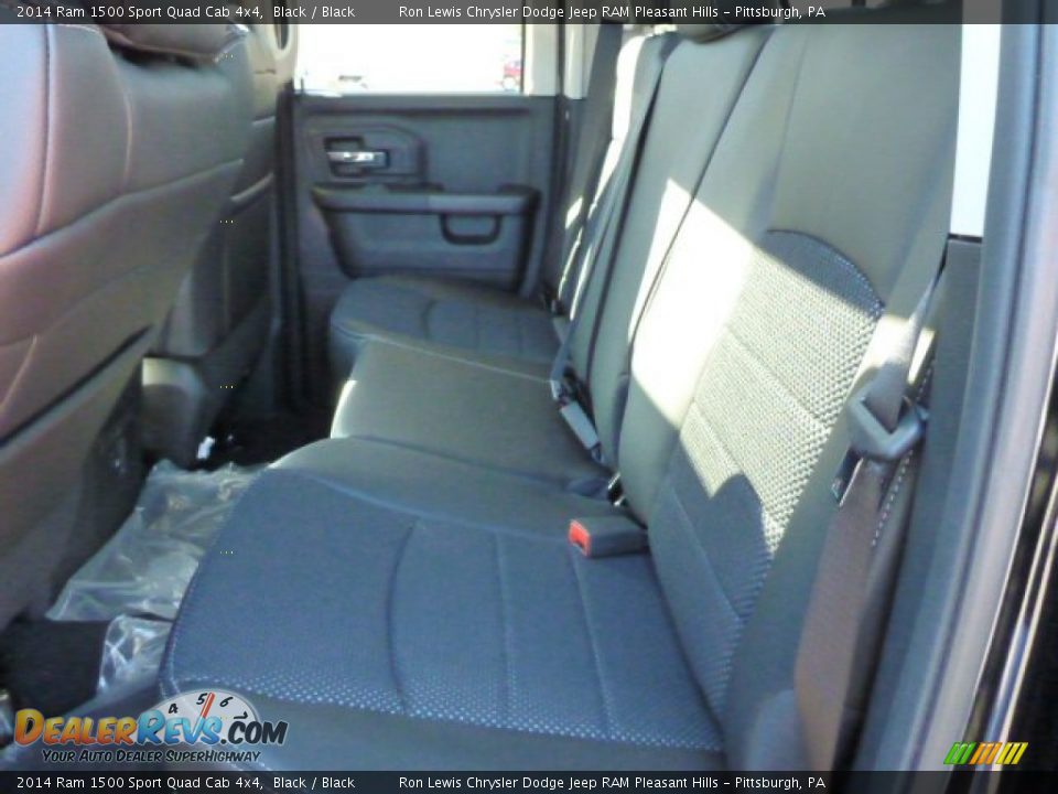 Rear Seat of 2014 Ram 1500 Sport Quad Cab 4x4 Photo #12