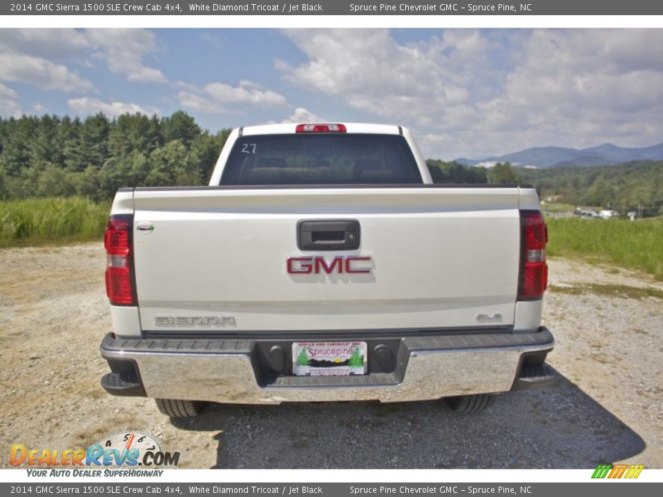 2014 GMC Sierra 1500 SLE Crew Cab 4x4 White Diamond Tricoat / Jet Black Photo #6